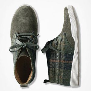 Comfortiva Green Plaid Ankle Boots